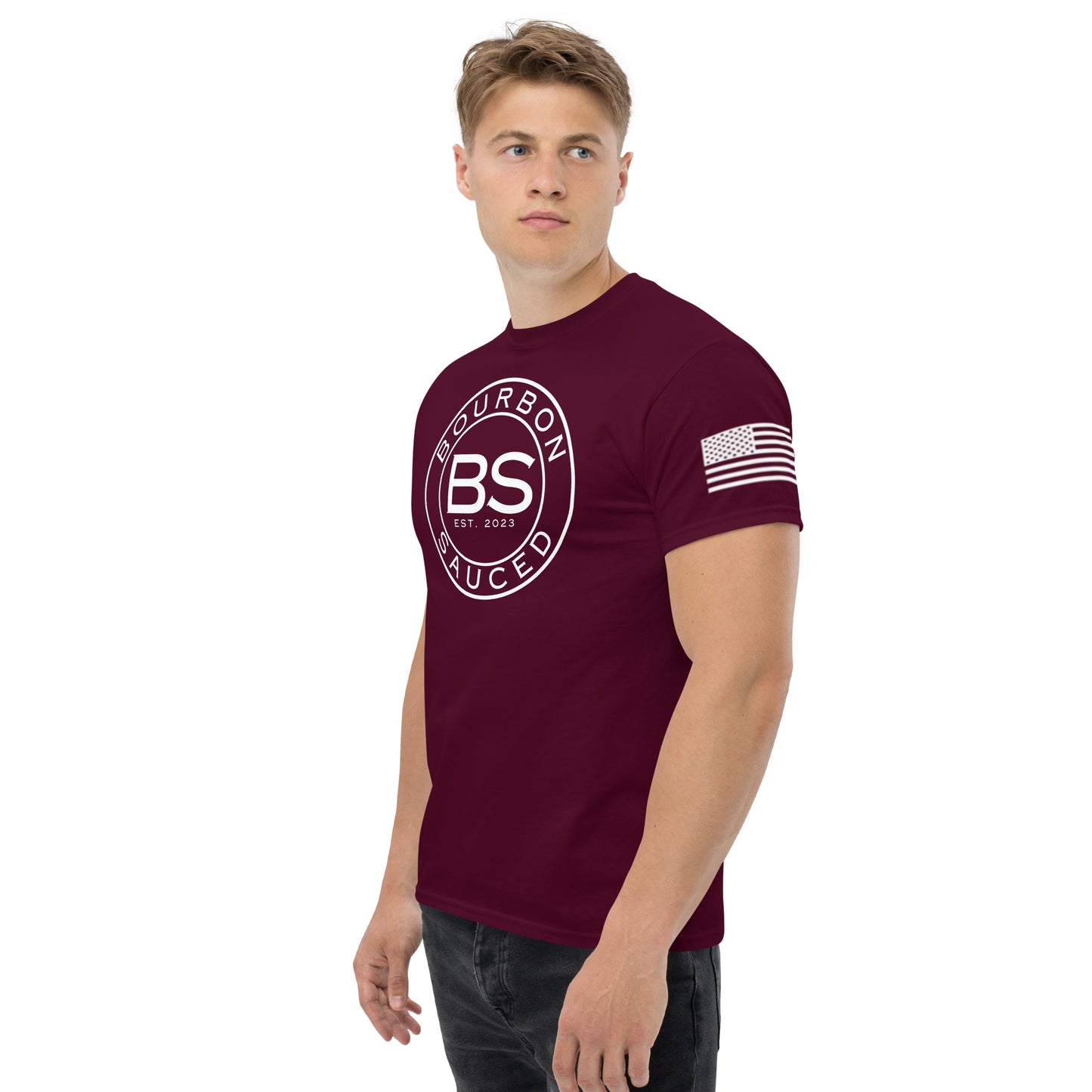 Bourbon Sauced Logo Patriot T-shirt