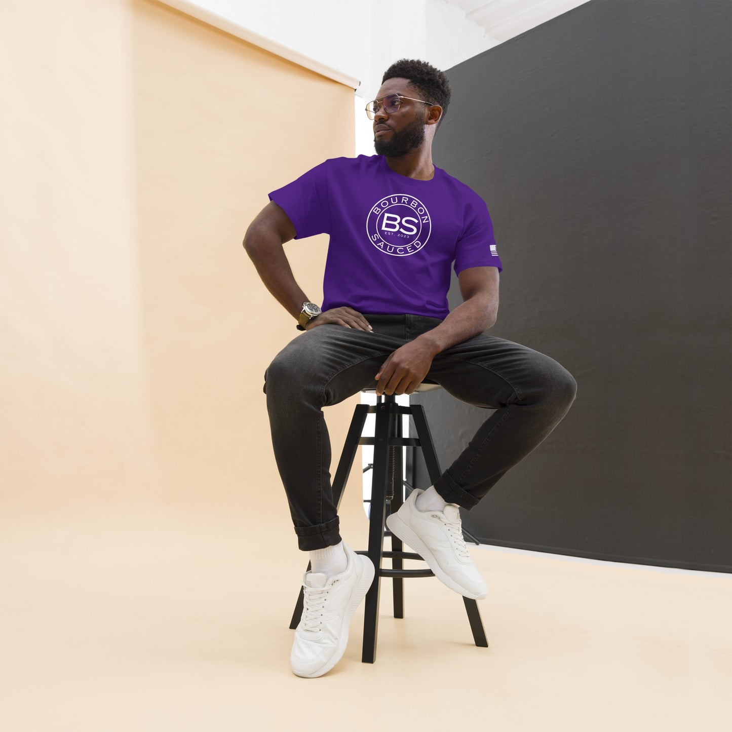 Bourbon Sauced Logo Patriot T-shirt