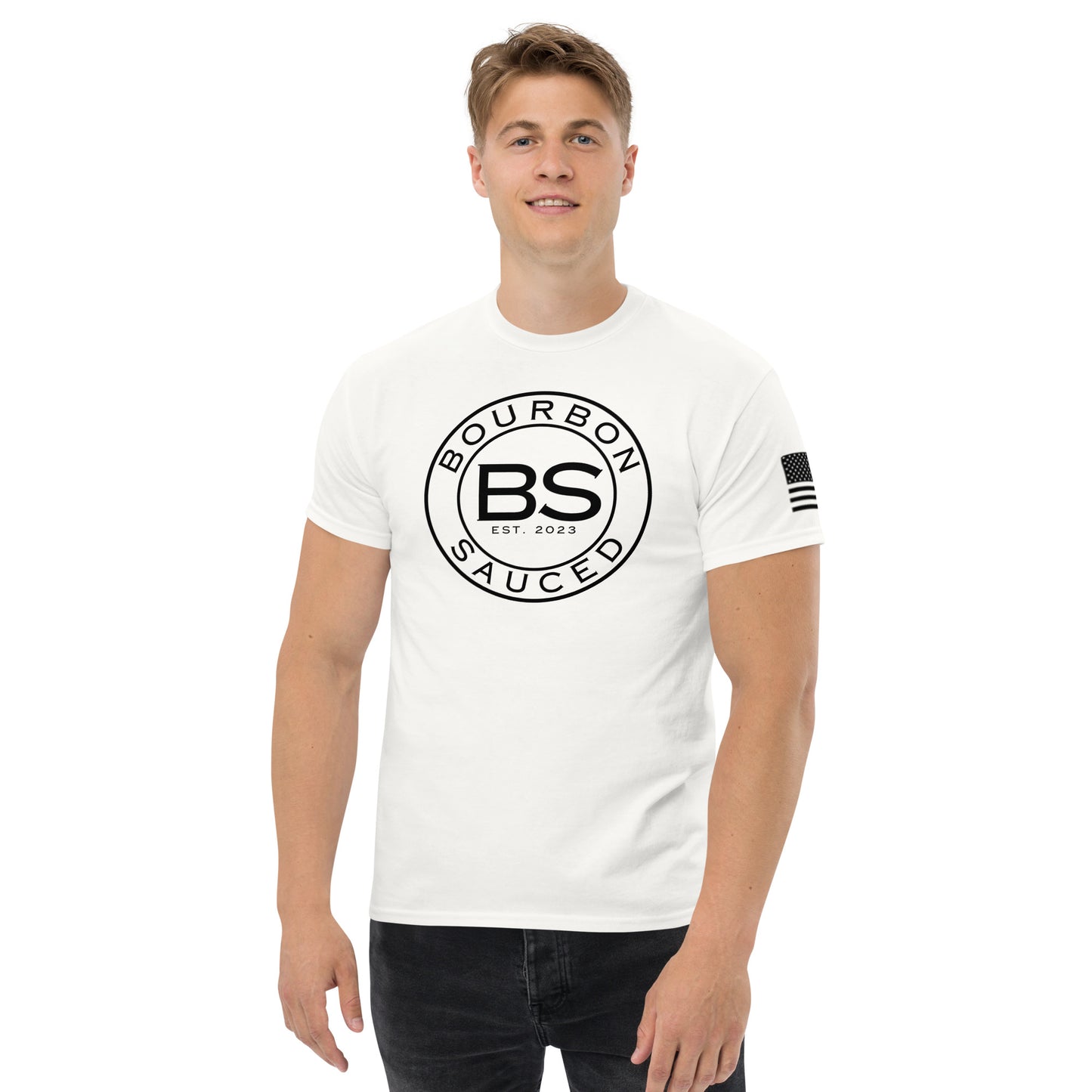 Bourbon Sauced Logo Patriot T-shirt