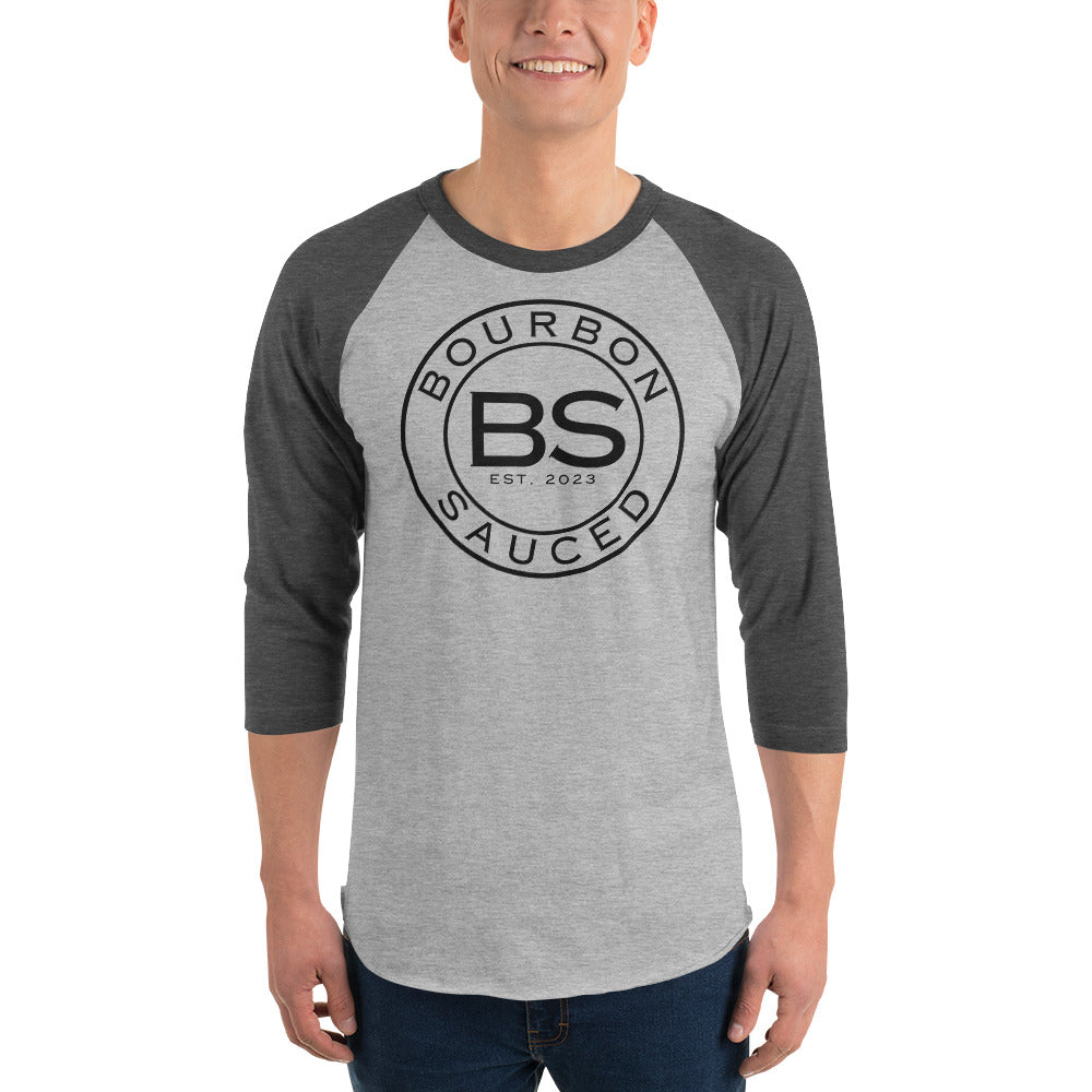 Chemise raglan à manches 3/4 avec logo Bourbon Sauced