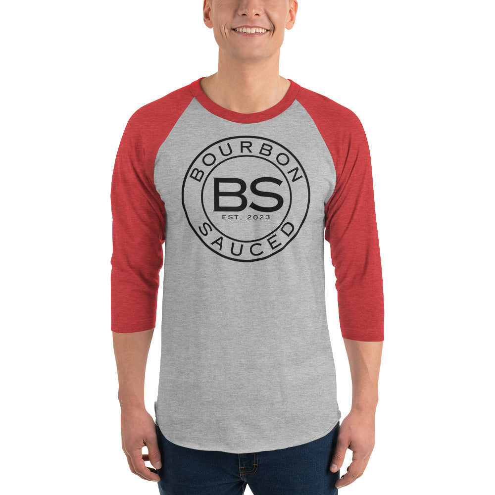 Chemise raglan à manches 3/4 avec logo Bourbon Sauced