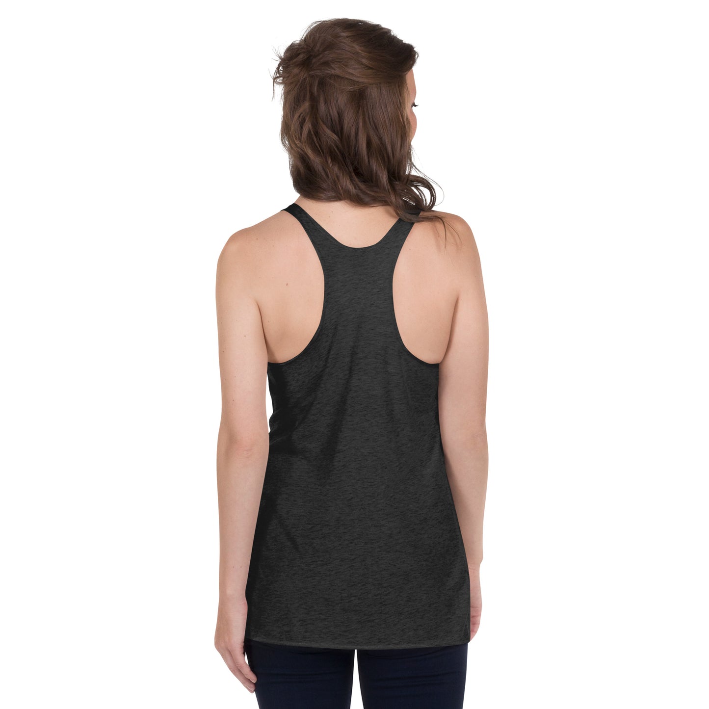Women's Racerback Tank Bourbon Sauced Logo Front